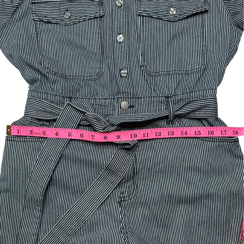 Universal Threads Navy and White Striped Short Sleeve Romper Size 10 NWT - Picture 4 of 11